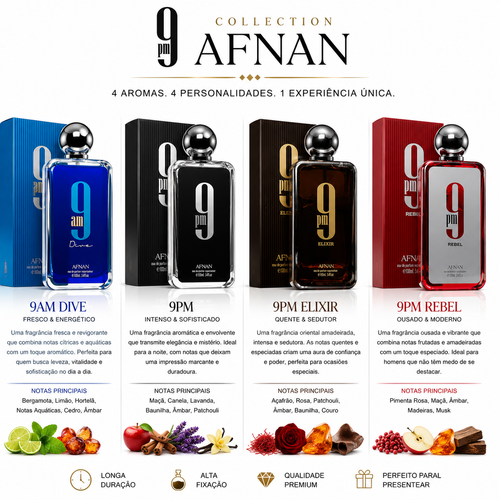 Coleção Afnan 9 Collection Eau de Parfum 100ml